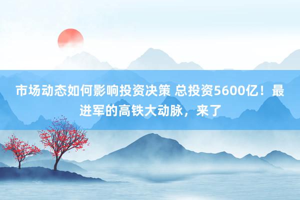 市场动态如何影响投资决策 总投资5600亿！最进军的高铁大动脉，来了