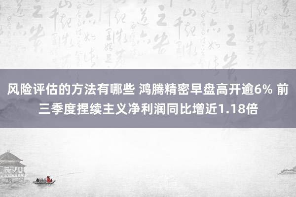 风险评估的方法有哪些 鸿腾精密早盘高开逾6% 前三季度捏续主义净利润同比增近1.18倍