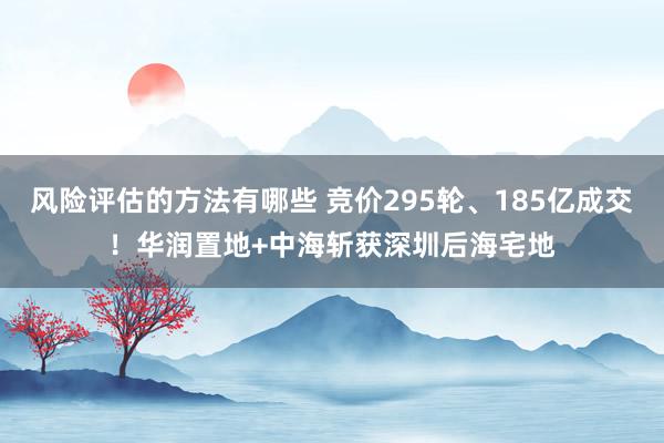 风险评估的方法有哪些 竞价295轮、185亿成交！华润置地+中海斩获深圳后海宅地