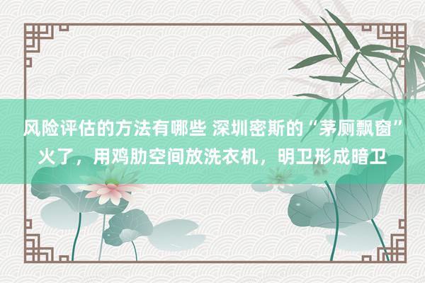 风险评估的方法有哪些 深圳密斯的“茅厕飘窗”火了，用鸡肋空间放洗衣机，明卫形成暗卫