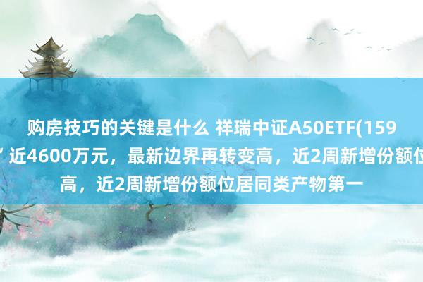 购房技巧的关键是什么 祥瑞中证A50ETF(159593)昨日“吸金”近4600万元，最新边界再转变高，近2周新增份额位居同类产物第一