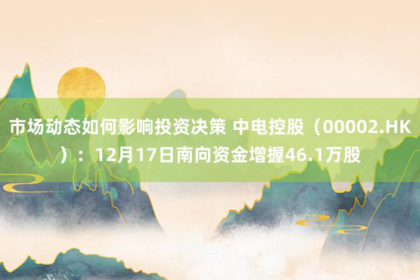 市场动态如何影响投资决策 中电控股（00002.HK）：12月17日南向资金增握46.1万股