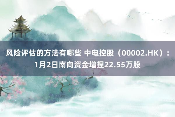 风险评估的方法有哪些 中电控股（00002.HK）：1月2日南向资金增捏22.55万股