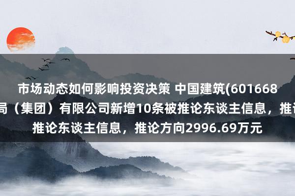 市场动态如何影响投资决策 中国建筑(601668)控股的中国建筑一局（集团）有限公司新增10条被推论东谈主信息，推论方向2996.69万元