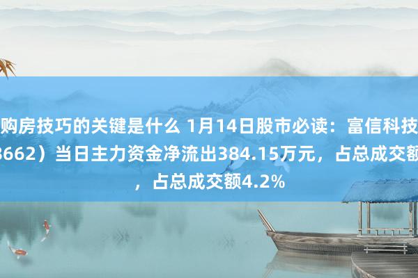 购房技巧的关键是什么 1月14日股市必读：富信科技（688662）当日主力资金净流出384.15万元，占总成交额4.2%