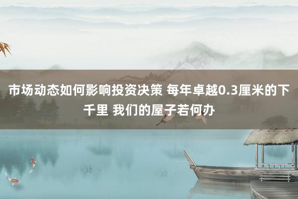 市场动态如何影响投资决策 每年卓越0.3厘米的下千里 我们的屋子若何办