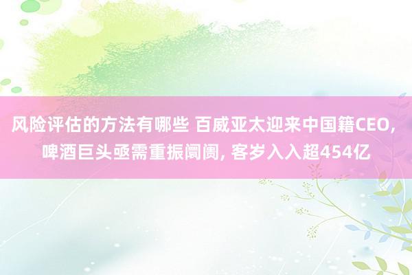 风险评估的方法有哪些 百威亚太迎来中国籍CEO, 啤酒巨头亟需重振阛阓, 客岁入入超454亿