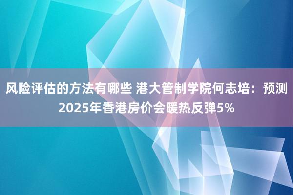 风险评估的方法有哪些 港大管制学院何志培：预测2025年香港房价会暖热反弹5%